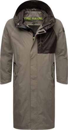 Stone Harbor heren regenjas Zafaar met lange pasvorm en waterafstotend design
