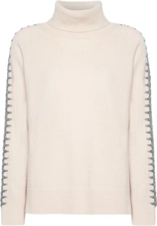 Elena Miro Dames, Truien, Wit, Maat: XS Wol