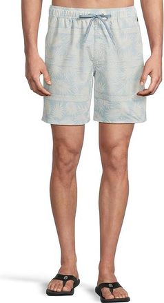 Quiksilver Fern Garden Volley Mens Swimwear Beach Blue : 2XL, Elastane/Polyester