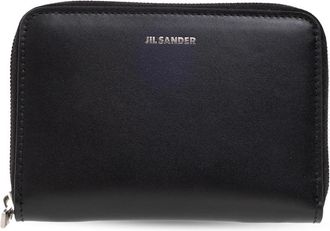 Jil Sander Leren Portemonnee - Heren - Portefeuilles - Zwart - ONE Size - Leer - Accessoires