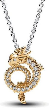 Pandora Two-tone Chinese Year of the Dragon Collier Necklace