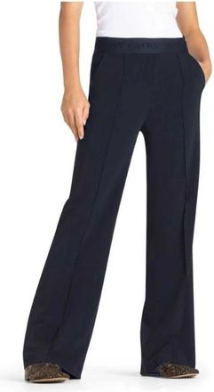 Cambio Ava Wide Broeken - Dames - Wijde Broeken - Blauw - 2XL - Polyester - Broeken