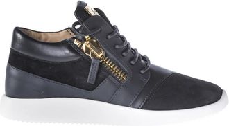 Giuseppe Zanotti Zwart Logo Plaque Mini Plaat - Dames - Sneakers - Zwart - 38 EU - Schoenen