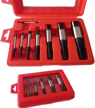 Trade Shop Trade Shop - Kit 8 Estrattori Conici Per Viti Bulloni Spezzate Prigionieri Estrattore Conico