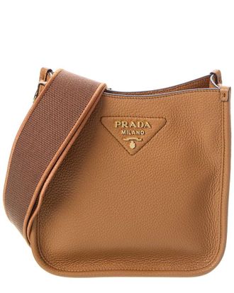 Prada Logo Leather Shoulder Bag
