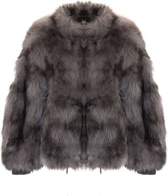 S.W.O.R.D 6.6.44 6644 Chaqueta de Pelo Sint&eacute;tico - Jackets - Mujer - Gris - XS