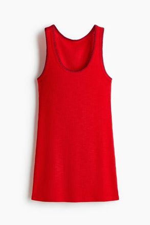 H&M Rib-knit Dress in Red at Nordstrom, Size X-Small