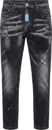Philipp Plein New Tapered Fit Jeans Basic - Heren - Slim Fit Jeans - Zwart - W30 - Katoen - Jeans