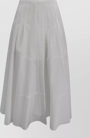 Max Mara long cotton skirt corset style waist