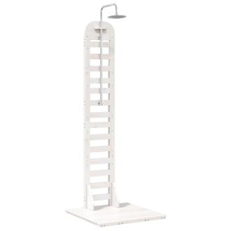 vidaXL Ducha Exterior 223 Cm Madera Maciza De Pino Y Acero Inoxidable Vidaxl