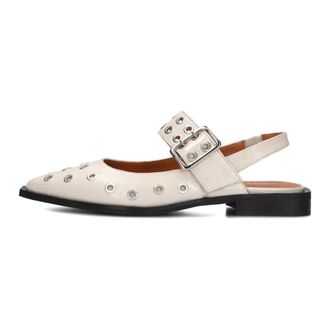 Notre-V Schoenen, Dames, Beige, 41 EU, Leer, Ballerinas