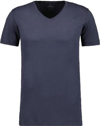 Ragman T-Shirt RAGMAN Set:, Herren, Gr. XXL, blau (marineblau), Baumwolle, slim fit, V-Ausschnitt, Shirts T-Shirt