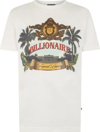 Billionaire Boys Club Round-Neck T-Shirt Casablanca - Heren - T-shirts - Wit - L - Tops