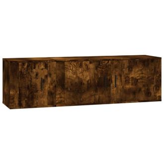 vidaXL Vidaxl - Set De Muebles De Tv 2 Pzas Madera Contrachapada Roble Ahumado