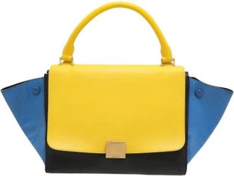 Celine Pre-owned Vintage Tricolor Flap Bag - Dames - Vintage Handtas - Veelkleurig - ONE Size - Leer - Vintage
