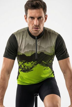 F.lli Campagnolo Radtrikot CMP, Herren, Gr. 46, pine, mela, sa, Obermaterial: 100% Polyester. Futter: 98% Polyester, 2% Elasthan, Trikots Radtrikot, f&uuml;r Radsport, spor
