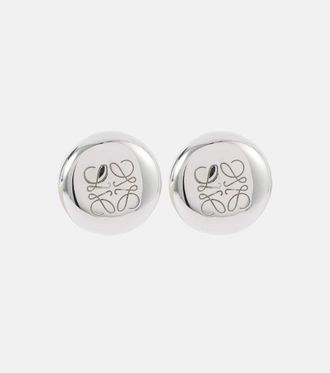 Loewe Anagram Pebble sterling silver stud earrings