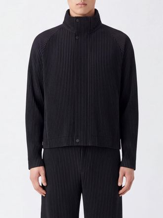 Homme Pliss&eacute; Issey Miyake High-Neck Pleated Technical Fabric Cardigan Homme Pliss&eacute; Issey Miyake