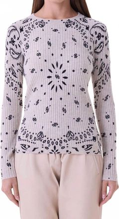 Kujten Bibi Bandana Sweater In Bouleau