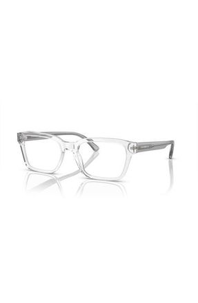 Emporio Armani 55mm Rectangle optical glasses in Transparent at Nordstrom