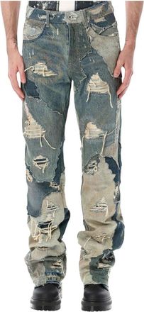 Who Decides War by Ev Bravado Straight Jeans, male, Blue, Size: W32 Unearthed Denim