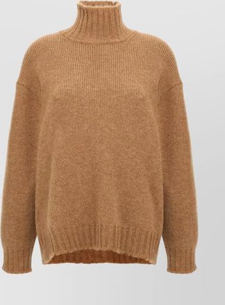 Jil Sander oversized turtleneck sweater with dropped shoulders
