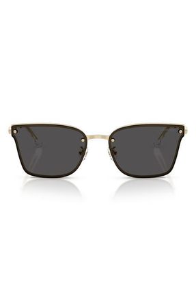 Swarovski 62mm Irregular Sunglasses in Pale Gold/Dark Grey at Nordstrom