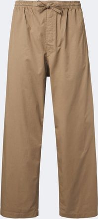 Christophe Lemaire Pantalones anchos de sarga de algod&oacute;n