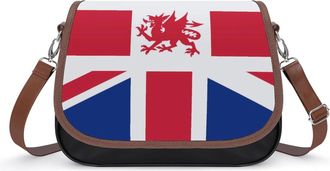 Generic Flag UK Wales Small Womens Crossbody Bags Shoulder Handbag with Adjustable Strap for Travel