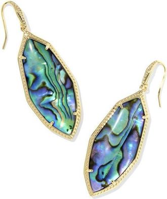 Kendra Scott Ophelia Shell Drop Earrings in Gold Abalone Shell at Nordstrom