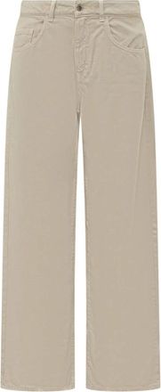 Icon Denim Los Angeles Bea Wide Leg Jeans - Dames - Wijde Broeken - Beige - W29 - Denim - Broeken