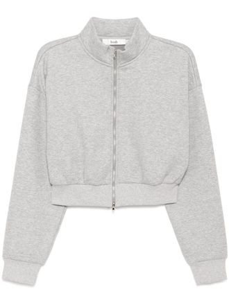 B+ab high neck jacket - women - Cotton/Polyester/Polyester/Spandex/Elastane - S - Grey