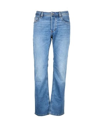 Diesel Blue Button Straight Jeans
