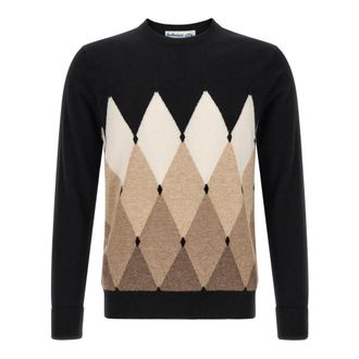 Ballantyne Crewneck Trui - Heren - Ronde hals truien - Veelkleurig - 4XL - Kasjmier - Truien & Vesten