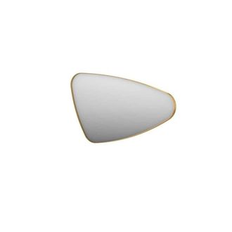 Bernacchini SP22 Spiegel - 100x4x60cm - organisch - in stalen kader - rechts aluminium Mat goud