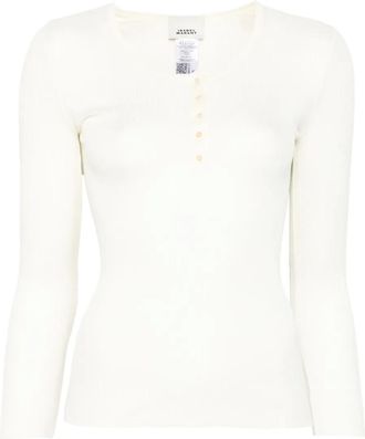 Isabel Marant Top a coste - Bianco
