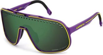 Carrera Accessoires, Heren, Paars, ONE Size, Leer, C Sport 02/S 83W(Mt) Zonnebril