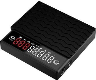 No Brand Minibalanza Digital Para Caf&eacute; Con Temporizador/pantalla Led (0,1 G-2 Kg), Recargable (400 Mah), Compacta (95 &times; 68 Mm), Con Base Antideslizante