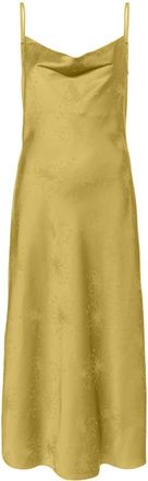 AllSaints Hadley patterned-jacquard midi dress - women - Polyester/Elastane/Recycled Polyester - 10 - Green