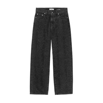 Carhartt Work in Progress Arin Pant W Snake Camo - female - Carhartt Wip - Loose Fit Jeans - Black - W28 - Jeans