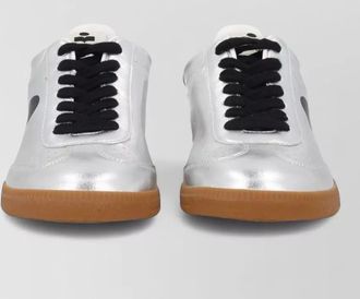 Isabel Marant sneakers contrast heel tab metallic finish