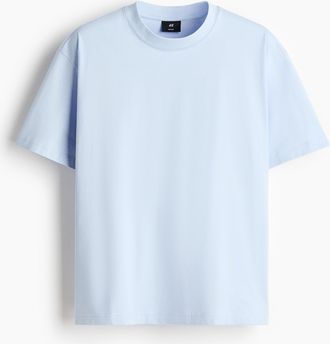 H&M T-Shirt in Loose Fit - Blue