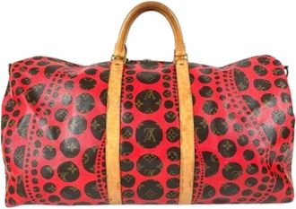 Louis Vuitton Pre-owned Boston Bag - Dames - Vintage Weekendtas - Rood - ONE Size - Leer - Vintage