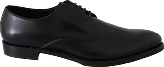 Dolce & Gabbana Black Leather SARTORIA Hand Made Mens Shoes