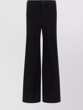 Mother denim high-rise wide-leg jeans