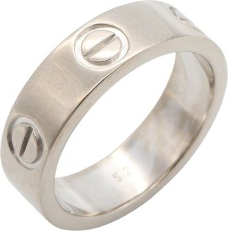 Cartier Silver White Gold (18K) Band Ring (Pre-Owned)