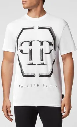 Philipp Plein T-Shirt Round Neck Comfort Men in White at Nordstrom, Size Xxx-Large