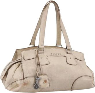 Celine Pre-owned Handbags, female, White, Size: ONE SIZE Pre-owned Vintage Boston Bag