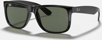 Ray-Ban Mens Justin Classic Sunglasses In Black/dark Green