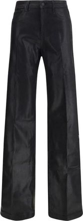 L'agence Clayton Coated Wide Leg Jeans - Dames - Loose Fit Jeans - Zwart - W25 - Katoen - Jeans